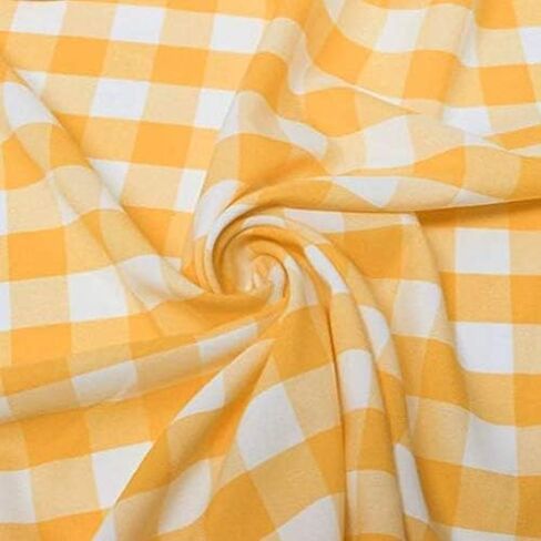AK TRADING CO. 60" Wide Checkered Gingham Buffalo Check Polyester Poplin Fabric-Black & White-10 Yards in Saudi Arabia