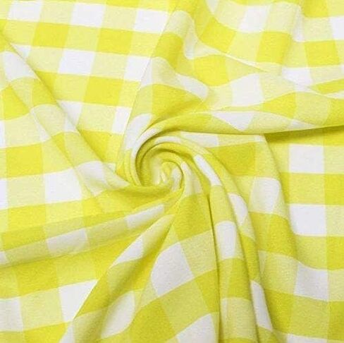 AK TRADING CO. 60" Wide Checkered Gingham Buffalo Check Polyester Poplin Fabric-Black & White-10 Yards in Saudi Arabia