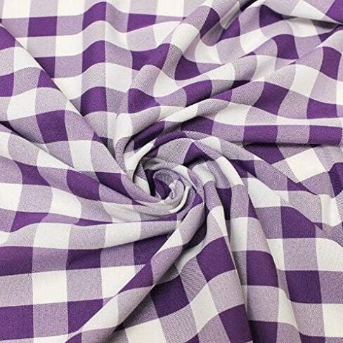 AK TRADING CO. 60" Wide Checkered Gingham Buffalo Check Polyester Poplin Fabric-Black & White-10 Yards in Saudi Arabia