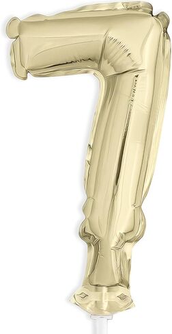 رقم 7 إحباط البالون كعكة توبيبر - 5 "| الذهب | 1 الكمبيوتر الشخصي in Kuwait