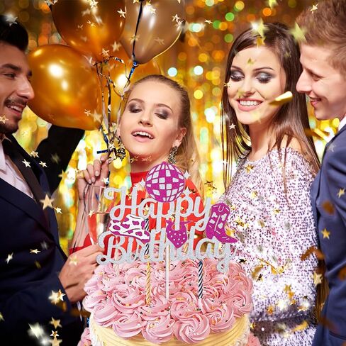 ديسكو رعاة البقر عيد ميلاد كعكة توببر رعاة البقر ديكورات الكعكة الغربية رعاة البقر ديكورات حفلة عيد ميلاد راعية البقر عيد ميلاد الديكور اللمعان اللوازم الحزب الراعي (الوردي) in Kuwait