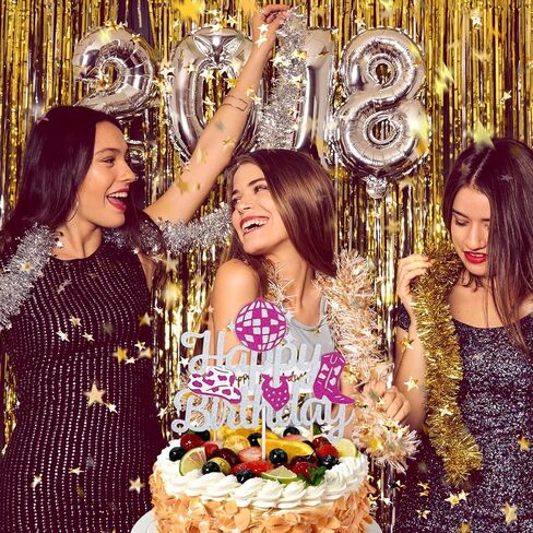 ديسكو رعاة البقر عيد ميلاد كعكة توببر رعاة البقر ديكورات الكعكة الغربية رعاة البقر ديكورات حفلة عيد ميلاد راعية البقر عيد ميلاد الديكور اللمعان اللوازم الحزب الراعي (الوردي) in Kuwait