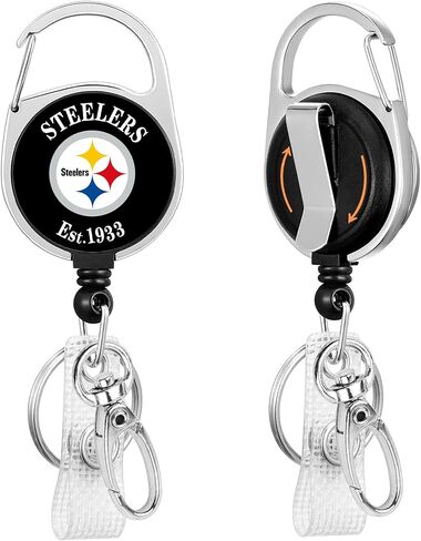 for Raiders Retractable Badge Reel Holder Retractable Strap Clip Nurse Nursing Name Card Assistant Work Office Clip in Saudi Arabia