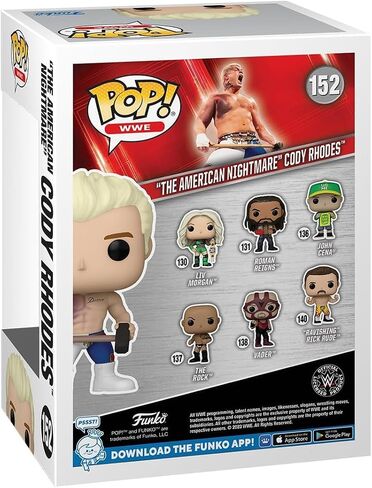 POP WWE: The American Nightmare - Cody Rhodes Funko Vinyl Figure (مجمعة مع حالة واقي الصناديق المتوافق) ، متعدد الألوان ، 3.75 بوصة in Saudi Arabia