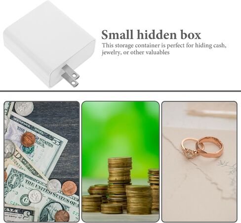 Hidden Key Storage Box Simulated Us Style Charger Money Storage Box Discreet Hidden Compartment for Valuables Cash and Keys Secure Diversion Storage Solution in Saudi Arabia