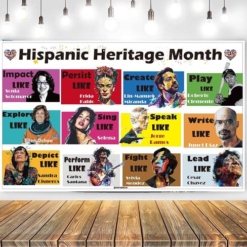 Hispanic Heritage Month Decorations | Festive Banner and Backdrop | Embrace Tradition, Celebrate Culture | Light Theme in Kuwait