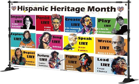 Hispanic Heritage Month Decorations | Festive Banner and Backdrop | Embrace Tradition, Celebrate Culture | Light Theme in Kuwait