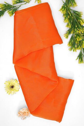 مسمار شفاف من قماش الأورجانزا بطول 10 ياردة لديكور المنزل، وديكور الطاولة، وحفلات الزفاف، والأزياء، والحرف اليدوية، والديكورات، أورجانزا حريري لامع 44 بوصة - (10 ياردة، أبيض) in Kuwait