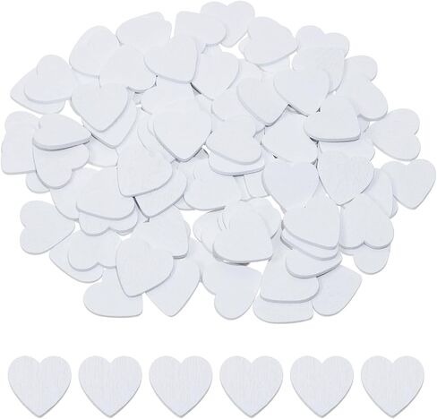 Tupalizy 18mm Mini Colored Wooden Hearts Wood Heart Ornaments Tags for Valentines Christmas Wedding Party Hanging Decoration DIY Craft Photo Clips Hair Pins Scrapbooking Making, 120PCS (Pink) in Kuwait