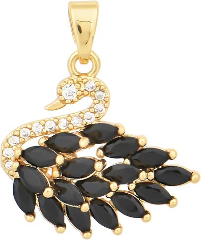 Pack of 10 Gold Plated Brass Charms Bulk Assorted Colored Crystal Charms for Earring Jewelry Necklace Making in Kuwait