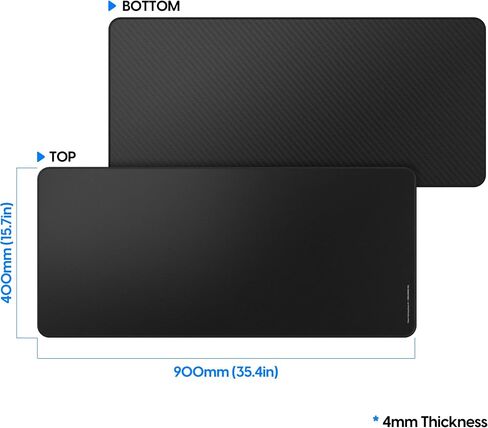 Pulsar - Parabrake XXL Esxl Level Premium Gaming Mouse Pad V2 - الكبح بطيئة السرعة وسادة الميكروفيه الفائقة 35 × 16 بوصة (XXL ، أسود) in Kuwait