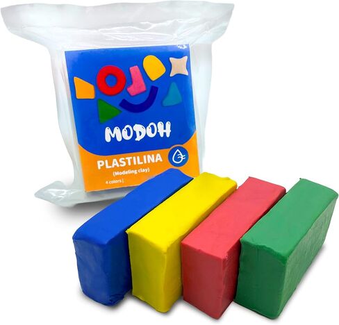 Plasticine Oil Based Modeling Clay, Non Hardening Reusable Clay, Non Toxic No Bake Professional Oil Base Sulfur Free Sculpting Clay (White) in Saudi Arabia