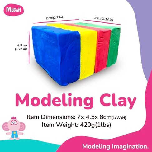 Plasticine Oil Based Modeling Clay, Non Hardening Reusable Clay, Non Toxic No Bake Professional Oil Base Sulfur Free Sculpting Clay (White) in Saudi Arabia