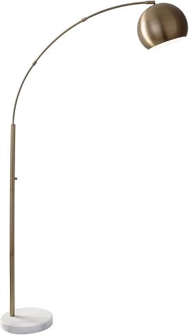Adesso 5170-21 Astoria Arc Lamp ، 78 in ، 100w المتوهج/26W CFL ، نهاية النحاس العتيقة ، مصباح طابق واحد in Kuwait