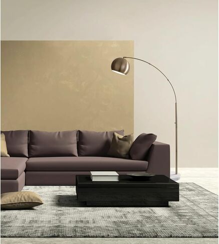 Adesso 5170-21 Astoria Arc Lamp ، 78 in ، 100w المتوهج/26W CFL ، نهاية النحاس العتيقة ، مصباح طابق واحد in Kuwait