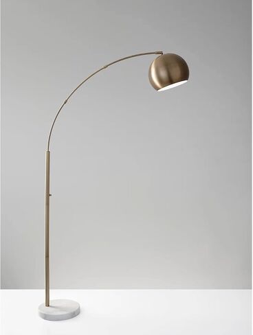 Adesso 5170-21 Astoria Arc Lamp ، 78 in ، 100w المتوهج/26W CFL ، نهاية النحاس العتيقة ، مصباح طابق واحد in Kuwait
