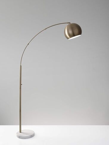 Adesso 5170-21 Astoria Arc Lamp ، 78 in ، 100w المتوهج/26W CFL ، نهاية النحاس العتيقة ، مصباح طابق واحد in Kuwait