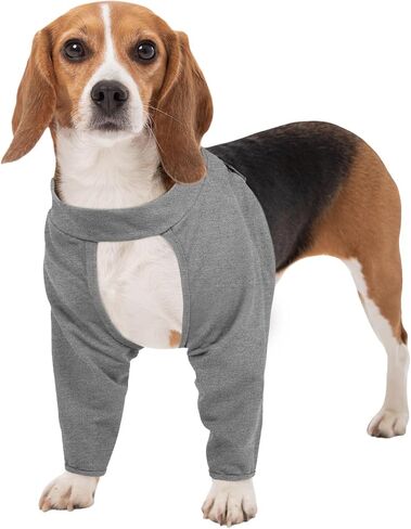 Kuoser Recovery Sleeve for Dogs Front Leg Protection After Surgery, Dog Elbow Protector for Small Medium Large Dogs, Dog Joint Leg Sleeve Prevent Licking Wound Dog Cone Alternative, Gray XXXL in Saudi Arabia