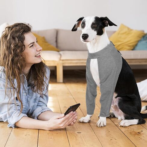 Kuoser Recovery Sleeve for Dogs Front Leg Protection After Surgery, Dog Elbow Protector for Small Medium Large Dogs, Dog Joint Leg Sleeve Prevent Licking Wound Dog Cone Alternative, Gray XXXL in Saudi Arabia
