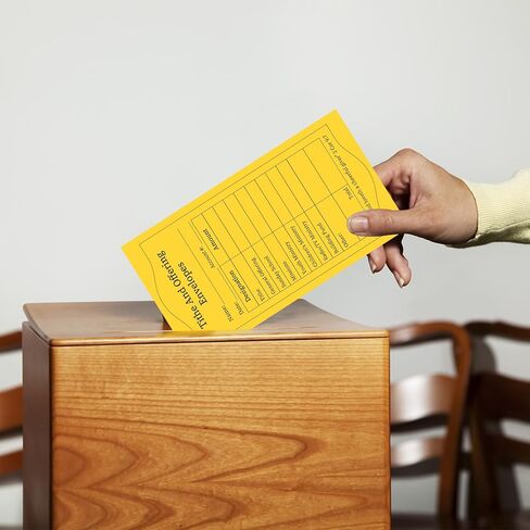 gisgfim 500Pcs Tithes And Offering Envelopes For Church Offering Tithe Envelopes For Church Supplies Donation Church Offering Envelopes 6.5x3.5 Inch Church Envelopes For Tithe And Offering(White) in Kuwait