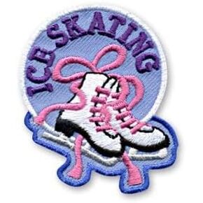 Generic Boy Girl cub ICE SKATING Day Visit Fun Patches Crests Badges GUIDES SCOUT Iron On Patch Perfect for Uniforms, Jackets, Hats, Backpacks and More