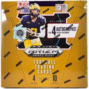 2024 Panini Prizm Collegiate Draft Picks Football Hobby Trading Card Box (4 Autographs Per Box)