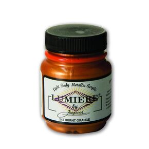 Jacquard, 2.25 oz, Burnt Orange Lumiere & Neopaque Acrylic Colors, 1-Pack