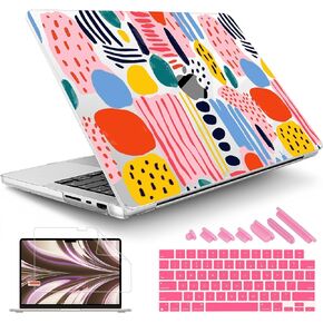 May Chen Case for M4 MacBook Pro 14 inch A3112, M4 Pro A3401, M4 Max A3185, M3 A2918 A2995, M2 A2779, M1 A2442, 2024 2023 2022 2021 Release, Utra-Thin Plastic Hard Shell Case Cover, Autumn Flowers