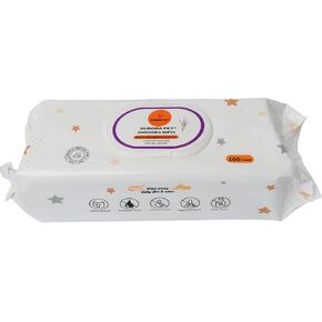 Aurora Pet Wipes – 100% Natural, Plant-Based Hypoallergenic Grooming Wipes for Dogs & Cats – Extra-Durable, Large & Thick for Effortless Cleaning (Lavender, 100 Count)