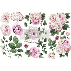 Redesign Decor Transfers-Delicate Roses 6"x12" 655350653484