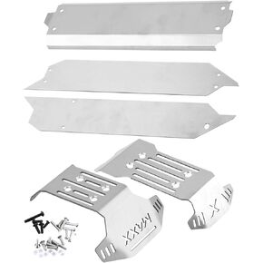 Stainless Steel Chassis Protect Armor Skid Plate Guard Upgrades Part for 1/10 WideMaxx (#89086-4),Chassis Protect Armor Full Version Hops Up