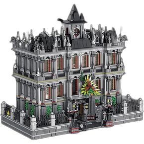 General Jim's 3-Level 7,357 Piece Lunatic Asylum Hospital Mad House – a City Modular Architecture Building Block Set | Comparible with Major Brick Building Brands