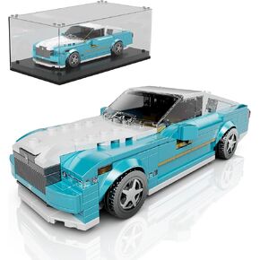 Mould King Speed Champion RR Racing Car Building Kit with Acrylic Display Case, 27071 Collectible Model Car Kits, Building Blocks Kit Racing Toy Cars for Adult Kids 8+(476 PCS)