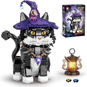 Tuxedo Cat Building Blocks Cute Animal Sets, Compatible with Lego Cats for Adult, Gift for Kids and Adults, Boys and Girls Animal Lovers (1200PCS)