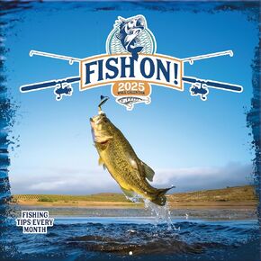 TURNER PHOTOGRAPHIC Fish On! 12x12 Photo Wall Calendar (25998940093)
