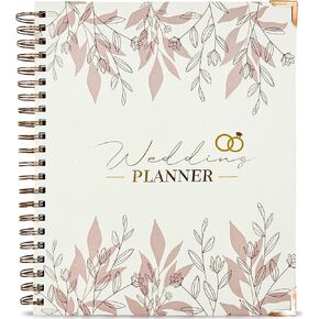 Wedding Planner for Bride - Wedding Planning Book and Organizer Set, Engagement Gift for Couples, The Knot Wedding Planner Book, Wedding Binder, Wedding Journal, Wedding Checklist Planner