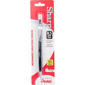 Pentel Sharp Automatic Pencil, 0.5mm, Black Barrel, 1 Pack (P205BP-K6)