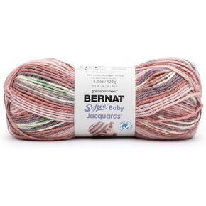 Spinrite Bernat Softee Baby Jacquards Yarn-Faded Blooms 161052-52002