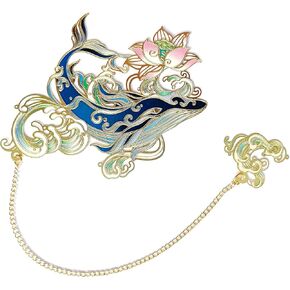 MOZART Gift Box Phoenix Chinese Style Brass Bookmark Classical Mythological Characters Mountain and Sea Sutra Series Creative Cultural Copper Bookmark Metal Bookmarks