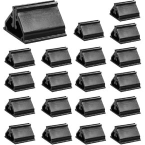 Litoexpe Clear Acrylic Card Stand - 25pcs Plastic Game Piece Holders for Party, Photos, Memos, Pictures Display