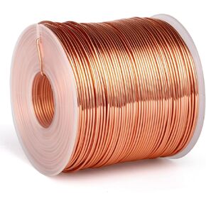 Aluminum Craft Wire, 32.8 Feet 3.0 mm/ 8 Gauge Soft Gold Metal Aluminum Wire Bendable Sculpting Aluminum Wire Roll Bulk for DIY Crafts Jewelry Making