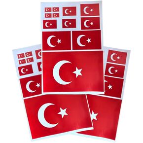 Decal in Multiple Sizes Luxembourg Flag Sticker 3 Sheets Adhesive Tearproof Waterproof Synthetic Stickers (White Luxembourg) in Saudi Arabia