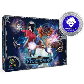 لعبة بطاقة Luma World Mystic Arts Educational Strategy Game للمراهقين لتعلم الرياضيات والقياسات والوحدات المترية ، وموضوع السحر مع تعويذات وجرع ، و 30 دقيقة ، و 3 إلى 6 لاعبين ، و 82 بطاقة