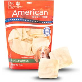 Pet Factory American Beefhide Chips Dog Chew Treats - Natural Flavor, 22 oz