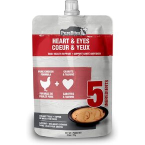 PureBites+ Heart & Eyes Squeezables for Dogs, only 5 Ingredients, case of 15