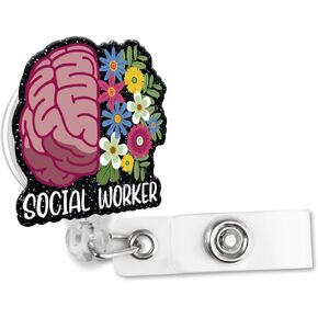You Are an Important Piece to My Puzzle Retractable Black Glitter Irregular Badge Reel with Alligator Clip, Funny Autism Awareness Badge Holder Gift for Mental Health Doctor Nurse LPN Volunteer