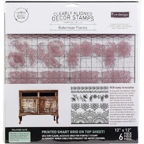 Re-Design Redesign Clear Cling BOHEM FLRS, Bohemian Florals