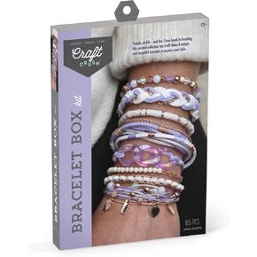 Craft Crush Bracelet Making Kit - Friendship Bracelet Kit, Jewelry Making Supplies, Arts and Crafts, Friendship Bracelets, Bracelets for Teen Girls, Makes 8 Friendship Bracelets, Ages 13+