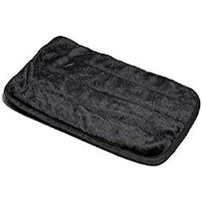 MidWest Homes for Pets Quiet Time Pet Bed Deluxe Black Fur Pet Mat 30" x 19"