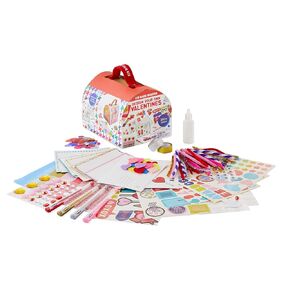 Kid Made Modern Valentine's Day DIY Craft Kit for Kids 6+ - Complete Mailbox & Card Making Set with 250+ Art Pieces - Creative & Engaging Activities for Boys & Girls